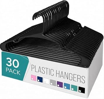 Golden Bird Pack of 30 Premium Plastic Hanger Clothes Hangers for Hanging, Elevate Your Wardrobe Organization Space Saving Clothes Hangers f at ₹499 – Amazon