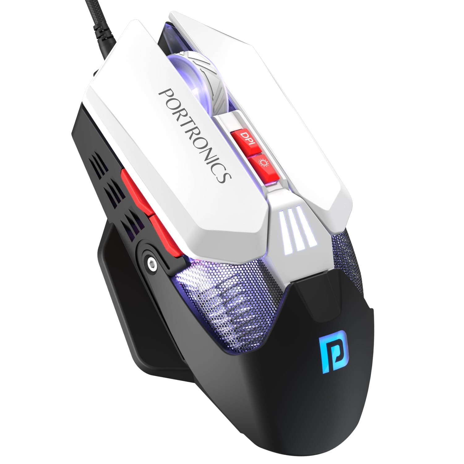 Portronics Vader X Wired Gaming Mouse β 12800 DPI, 7-Button, RGB