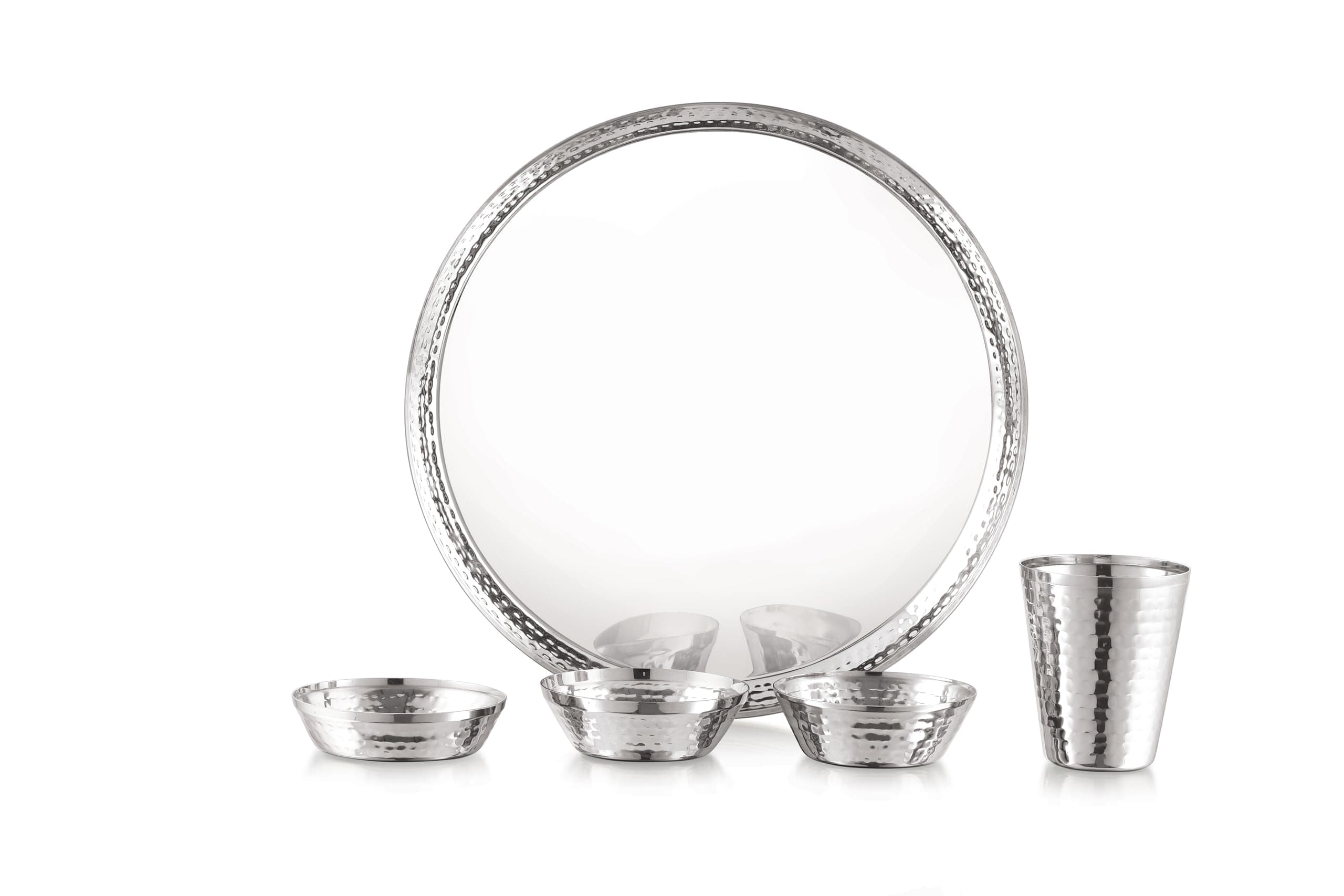 TOSAA Stainless Steel Deluxe V-Shape Dinner Set, 5 Pcs at ₹636 – Amazon