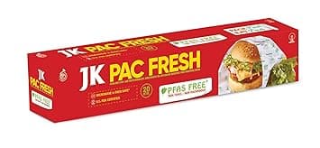 JK PackFresh 20M Food Wrapping Paper Roll | BPA-Free, Non-Stick, Eco-Friendly & Heat-Resistant | Ideal for Baking, Food Storage, Packaging & at ₹82 – Amazon