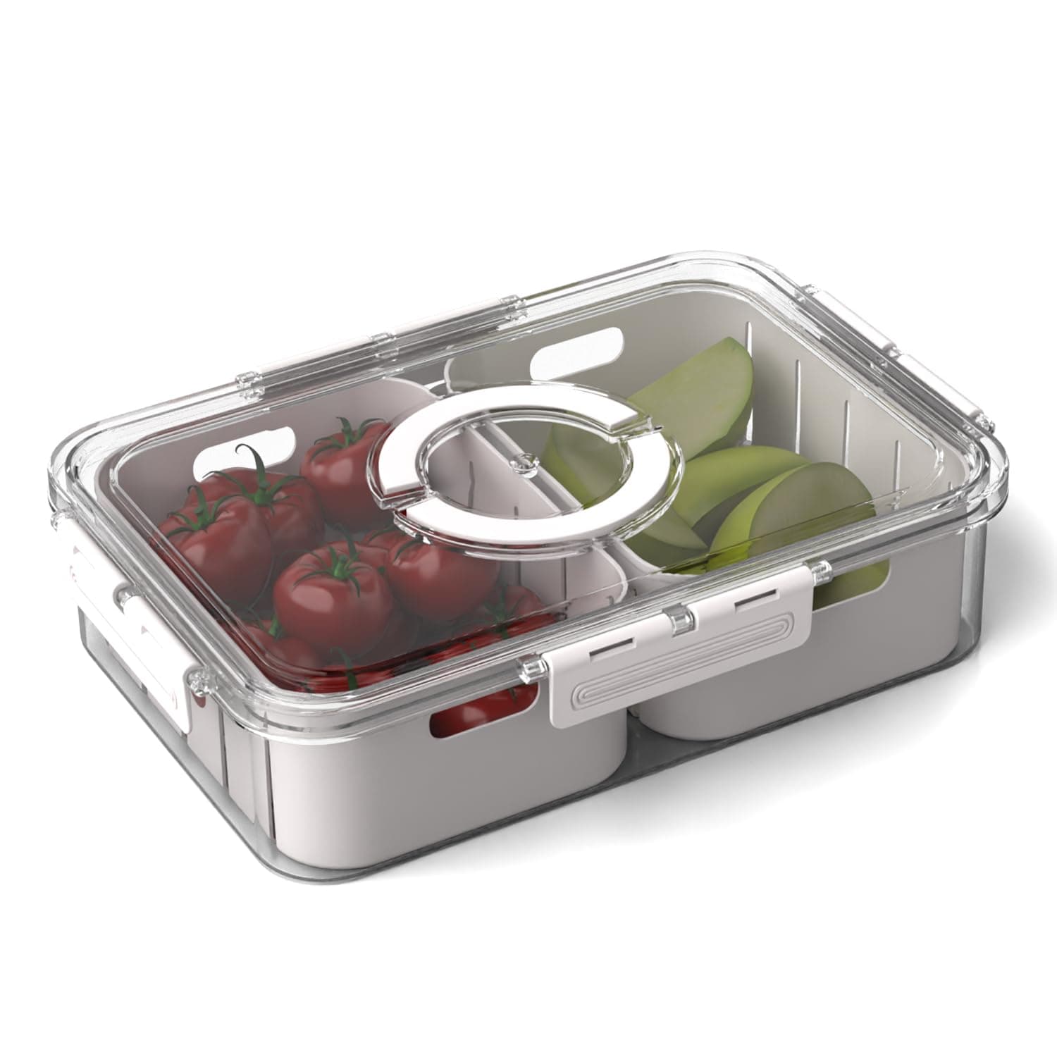 Lifelong 2-Compartment Fridge Storage Box with Lid & Handle | Airtight BPA-Free Plastic Container for Fruits, & Vegetables | Multipurpose Organizer Tray for Kitchen, Refrigerator, Pantry & Meal Prep at ₹273 (89% Off) – Amazon