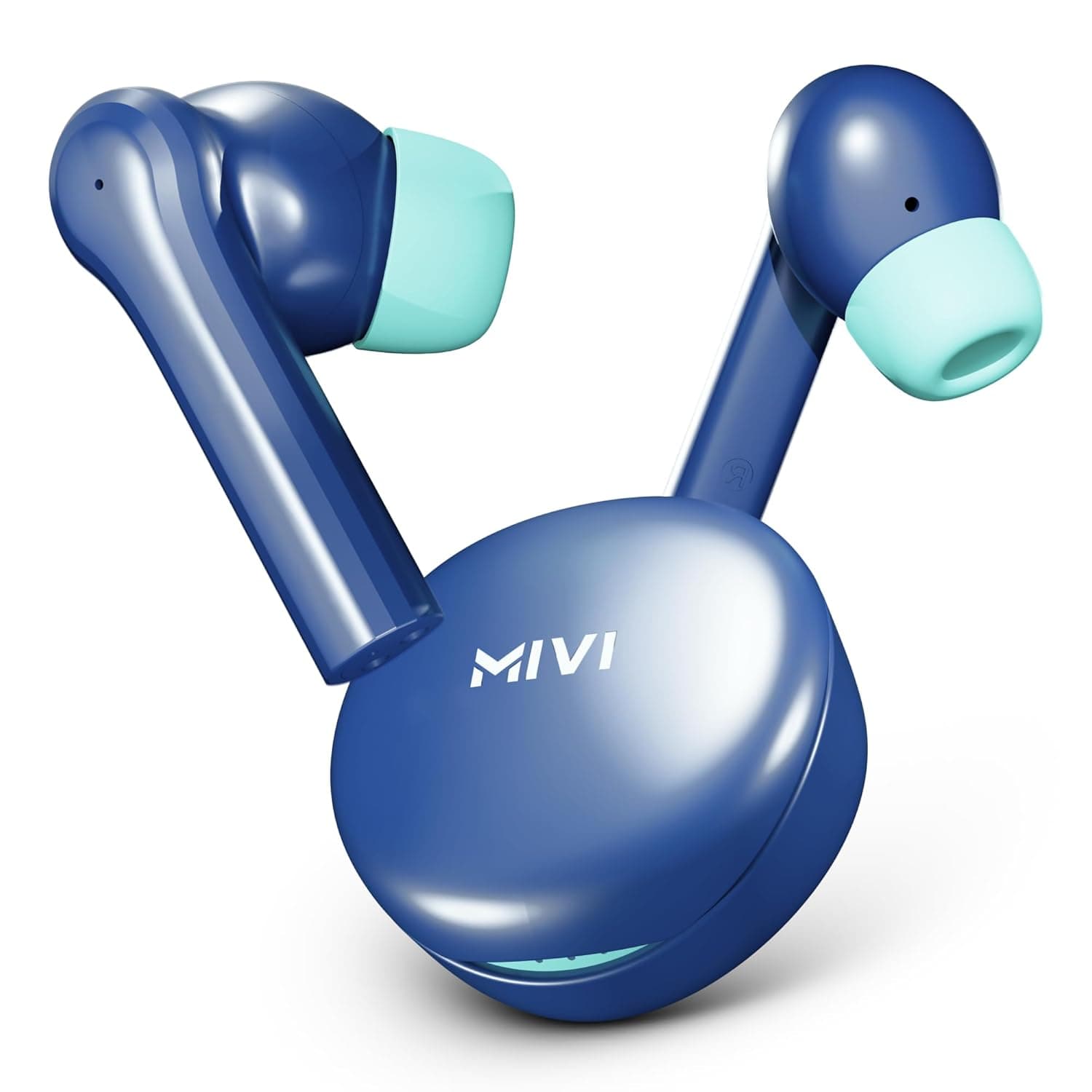 Mivi DuoPods Horizon TWS Earbuds, 60H Playtime, 13mm Bass Drivers, AI-ENC HD Calls, Gaming Mode, Bluetooth 5.3, Type-C Fast Charging, IPX4 at ₹799 (80% Off) – Amazon