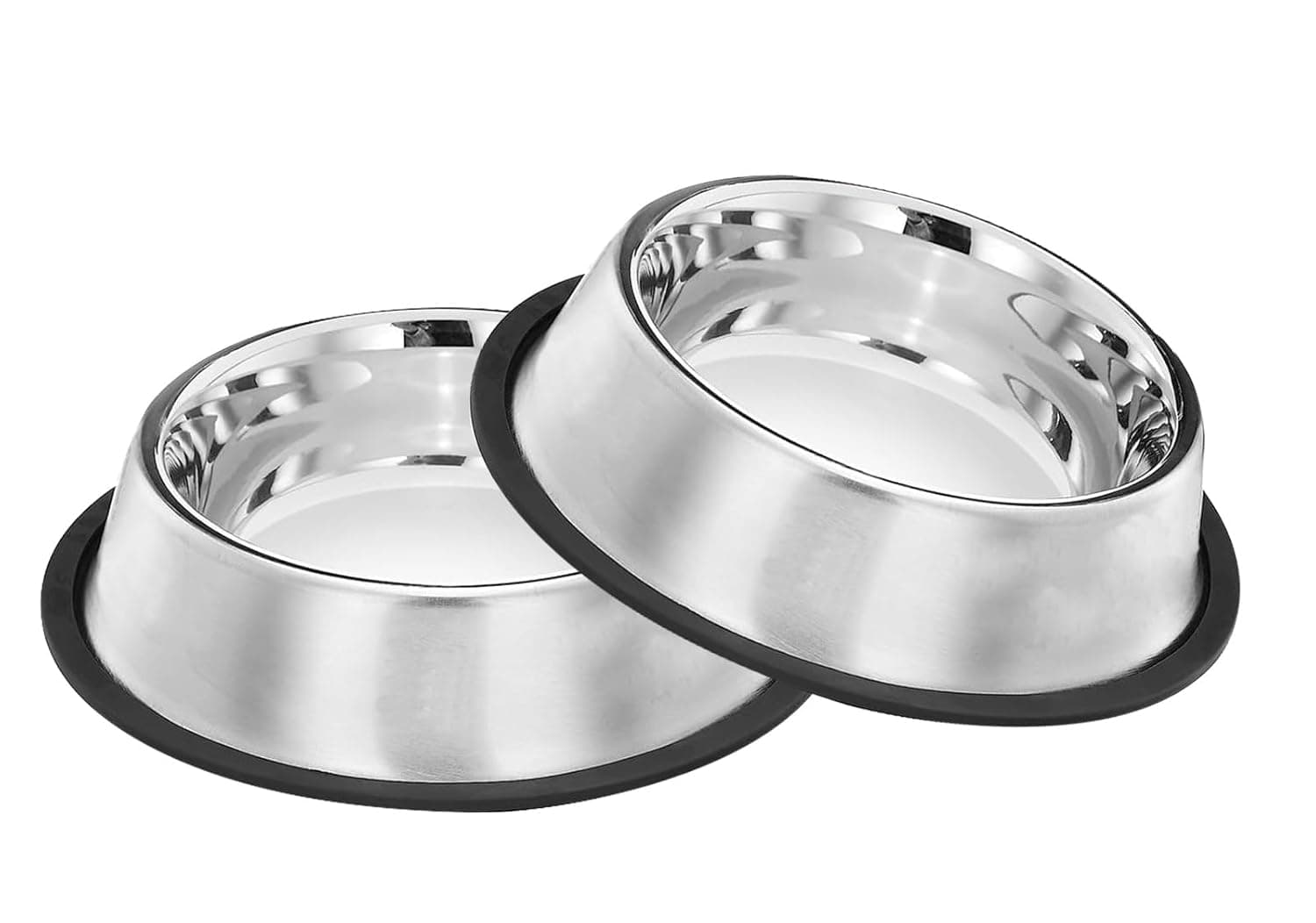 Pets Empire Stainless Steel with Non-Slip Rubber Pet Dog Bowls (Set of 2) at ₹260 (67% Off) – Amazon