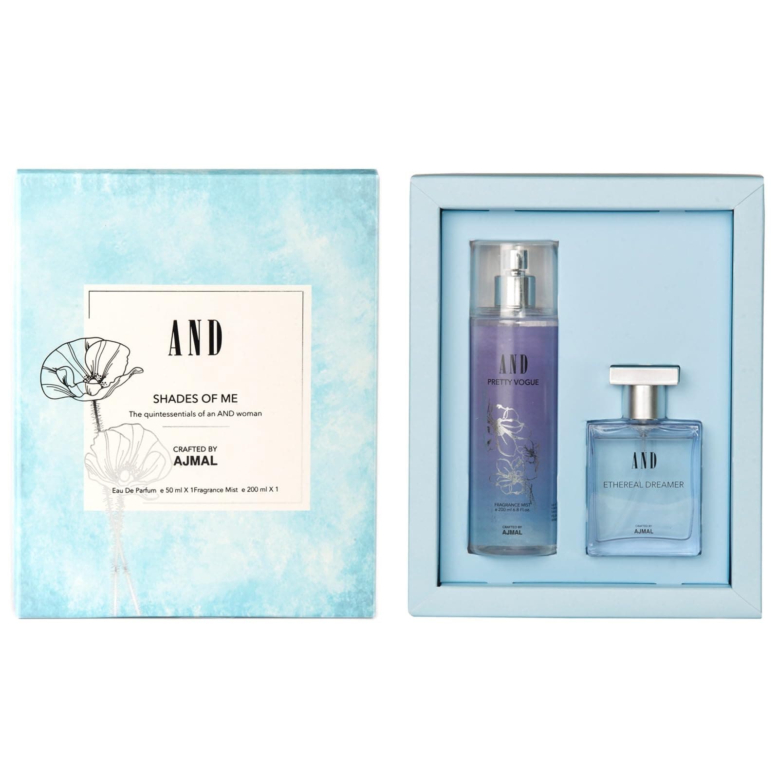AND Ethereal Dreamer Perfume for Women | 50ml Eau De Parfum for Women+Body Mist | Perfume for Woman with Fruity, Floral Notes | Soft Musky Feminine Fragrance | Versatile Office/Work Cologne for Woman