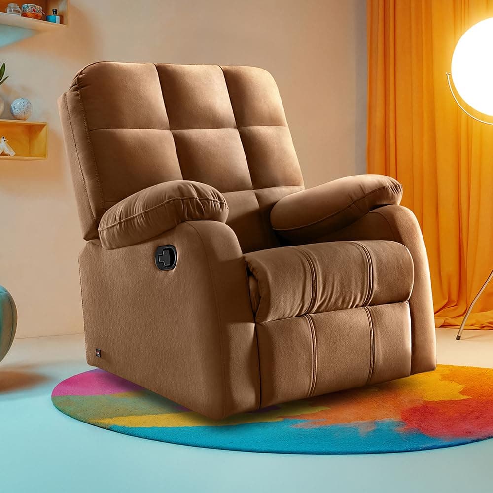 Sleepyhead RX5 Designed by Duroflex - Single Seater Fabric Manual Recliner with Durable Spring Su... at ₹8655 – Amazon