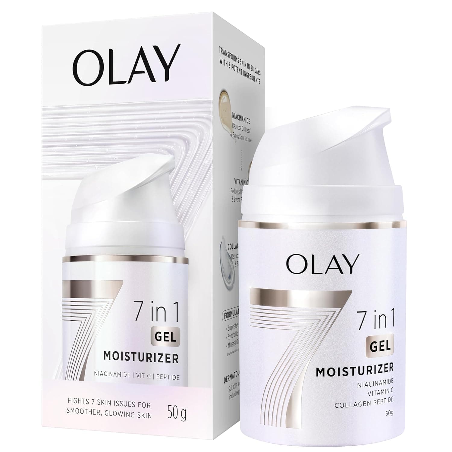 Olay 7in1 Ultra-Light Gel Moisturizer (Niacinamide, Vit C)
