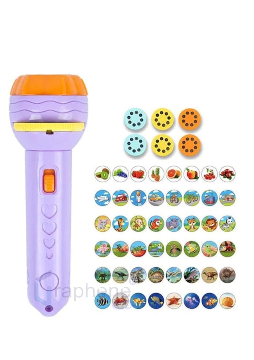 Graphene Bedtime Fun Kids Slide Projector Torch, Premium ABS Materials, Easy-to-Use Interchangeable Slides, Versatile Flashlight for Nightti at ₹169 – Amazon