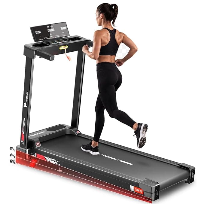 PowerMax TDM-95 4HP BLDC Motorized Treadmill at ₹12,999 (67% Off) – Amazon