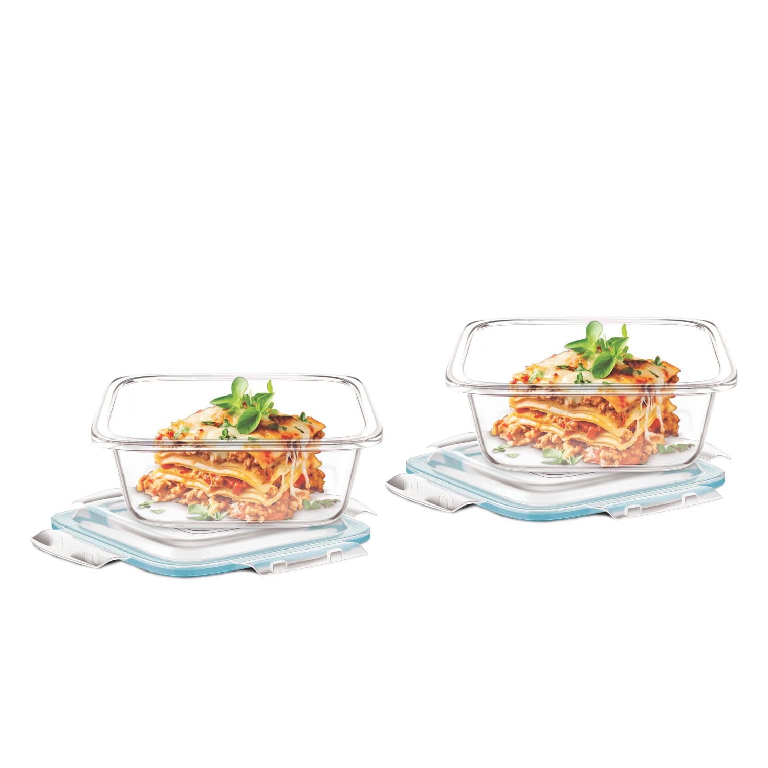 Signoraware Borosilicate Glass Container 320ml, Set of 2