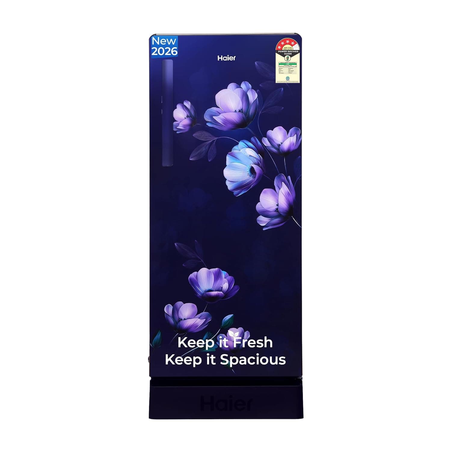 Haier 190 L 4 Star Direct Cool Single Door Refrigerator with Fast Ice Making, Easy Clean Back, Large Vegetable Box (HED-204TMIBA-N, Marine Ivy, Base Stand Drawer, 2026 Model) at ₹15990 (38% Off) – Amazon