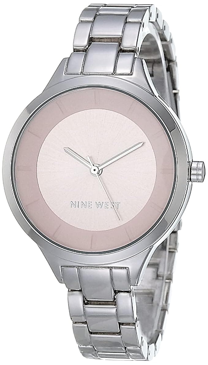 Nine West Silver-Tone Analog Dress Watch for Women at ₹999 (75% Off) – Amazon