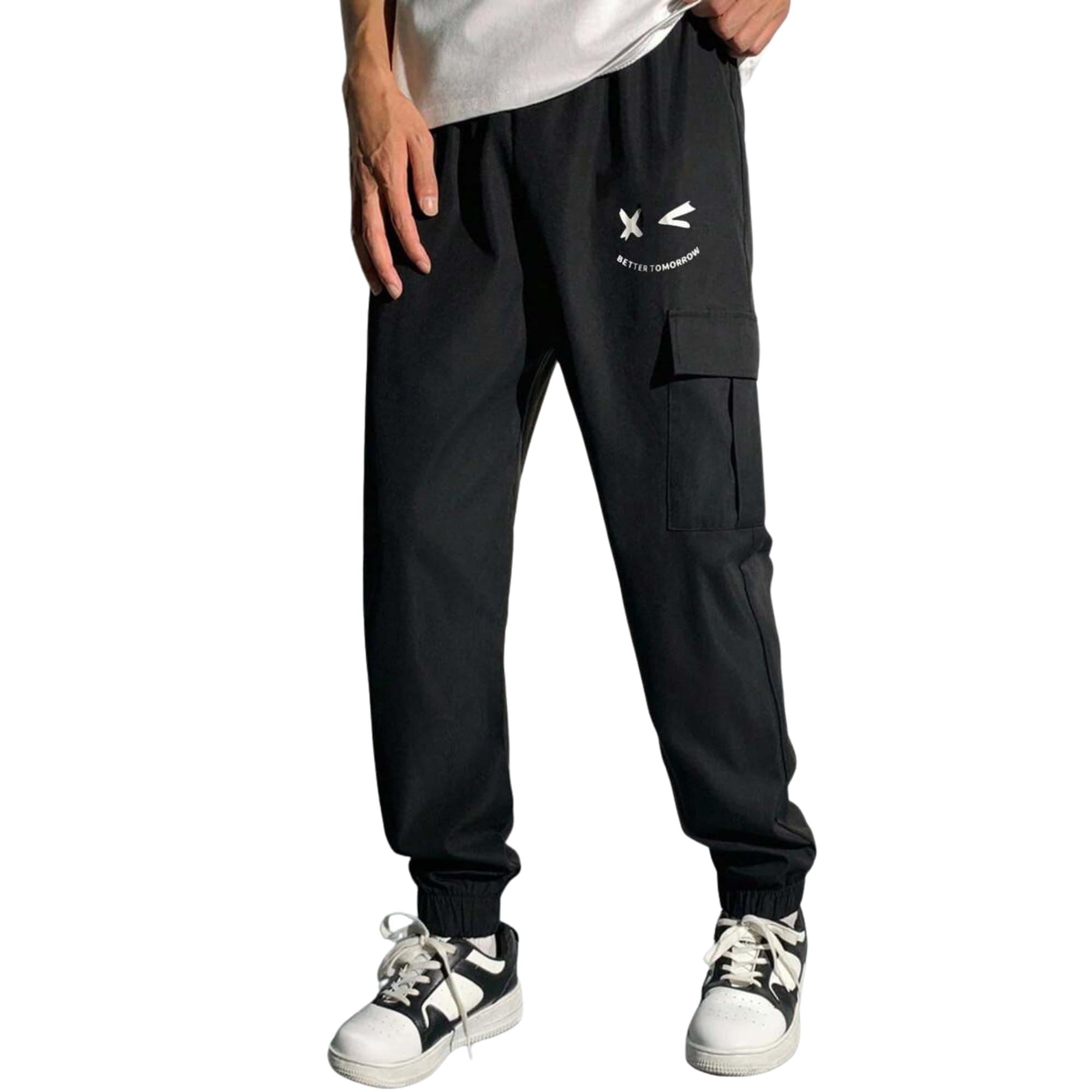 Boys Premium Cargo Jogger Pants with Side Pockets