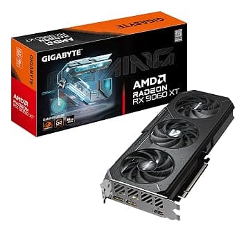 Gigabyte Radeon RX 9060 XT Gaming OC 8G Graphics Card - 8GB GDDR6, 128bit, PCI-E 5.0, 3320 MHz Core Clock, 2 x DisplayPort, 1 x HDMI, GV-R9060XTGAMING OC-8GD at ₹34210 (78% Off) – Amazon