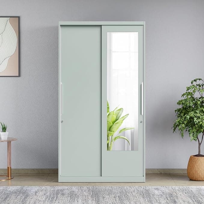 Interio by Godrej Slide N Store Compact 2-Door Steel Almirah at ₹39,890 (21% Off) – Amazon