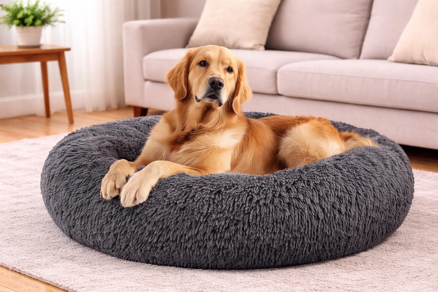 Zexsazone Donut Pet Bed for Dogs and Cats at ₹875 – Amazon