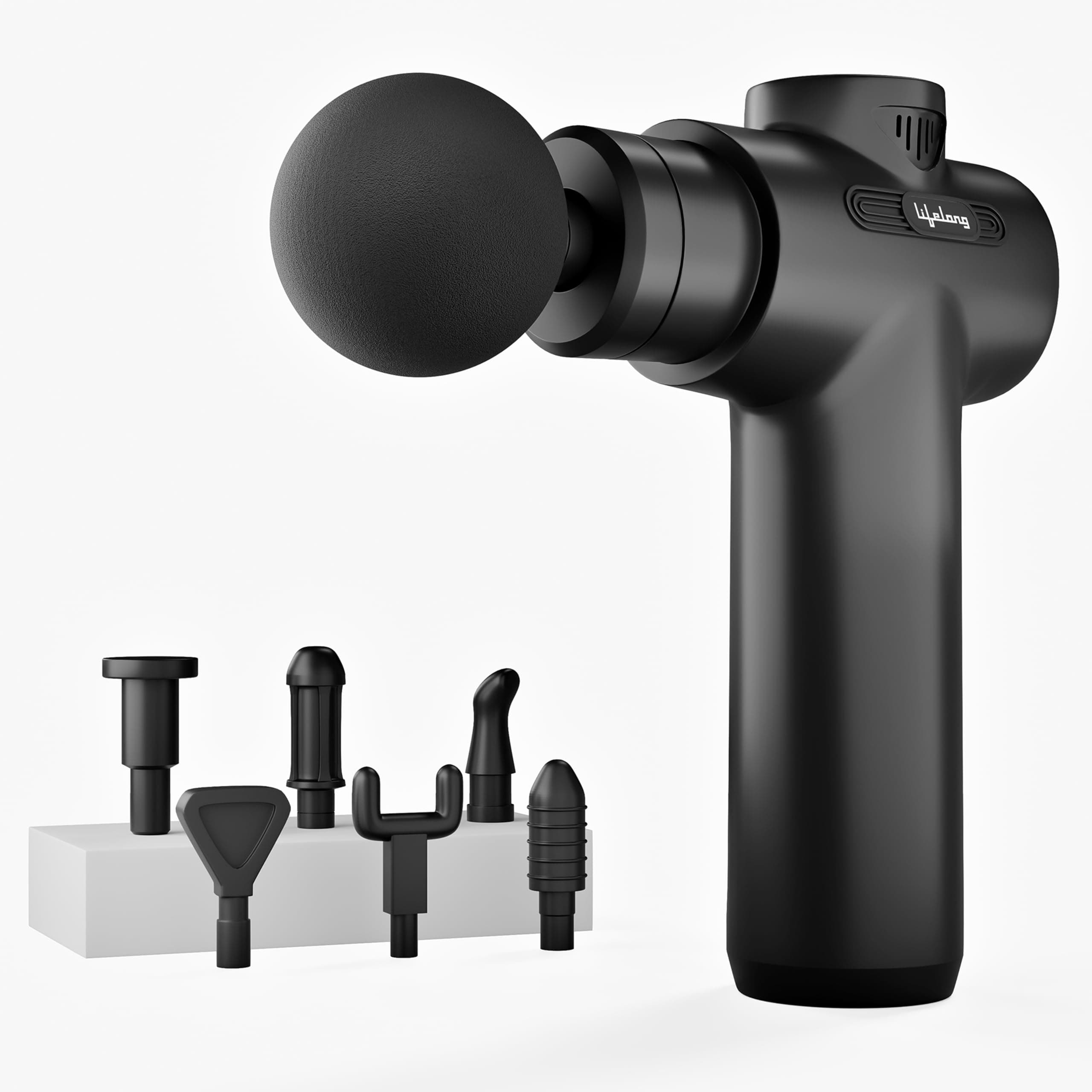 Lifelong LLGM109 Percussion Massage Gun (7 Heads) at ₹999 (71% Off) - Amazon