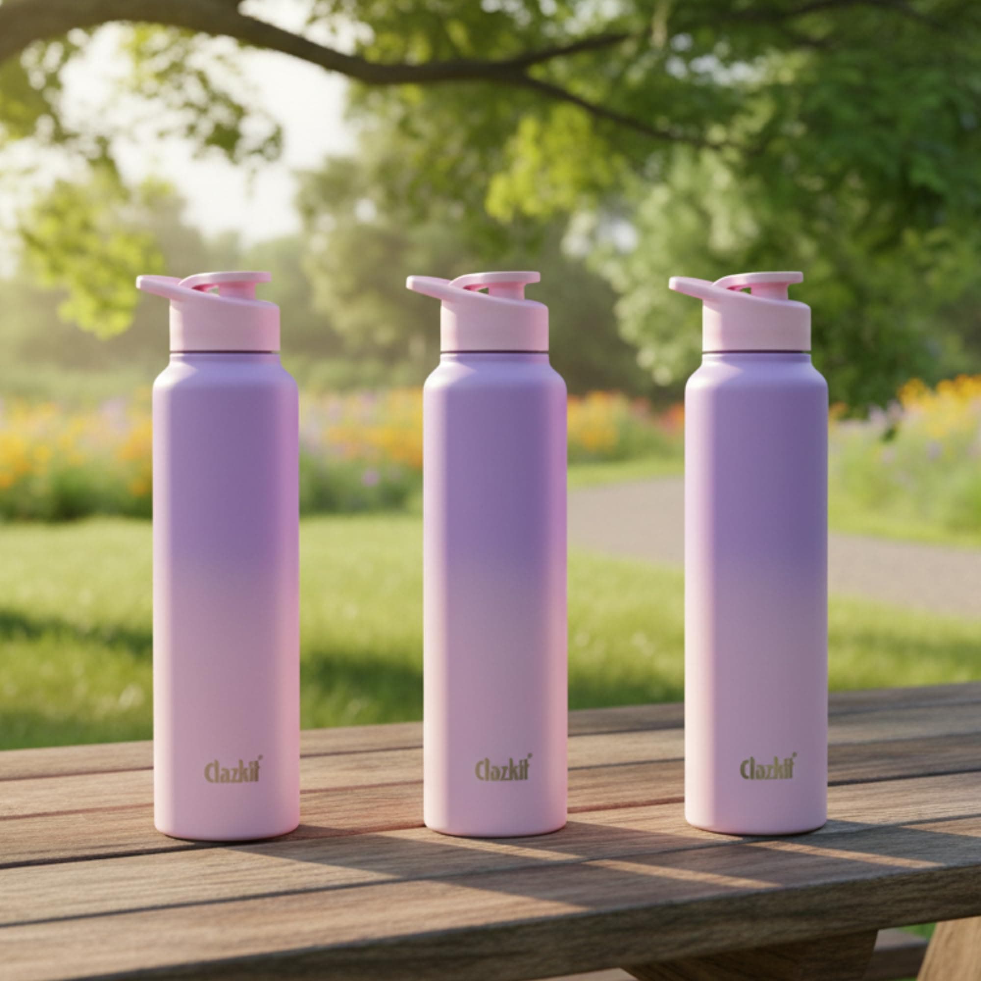 Clazkit Dual Colored Stainless Steel Water Bottle, ISI Certified Leakproof at ₹436 – Amazon