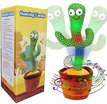 Rechargeable Talking Cactus for Kids Dancing Cactus Toys Can Sing Wriggle & Singing Recording Repeat What You Say Funny Education Toys Playi at ₹299 – Amazon