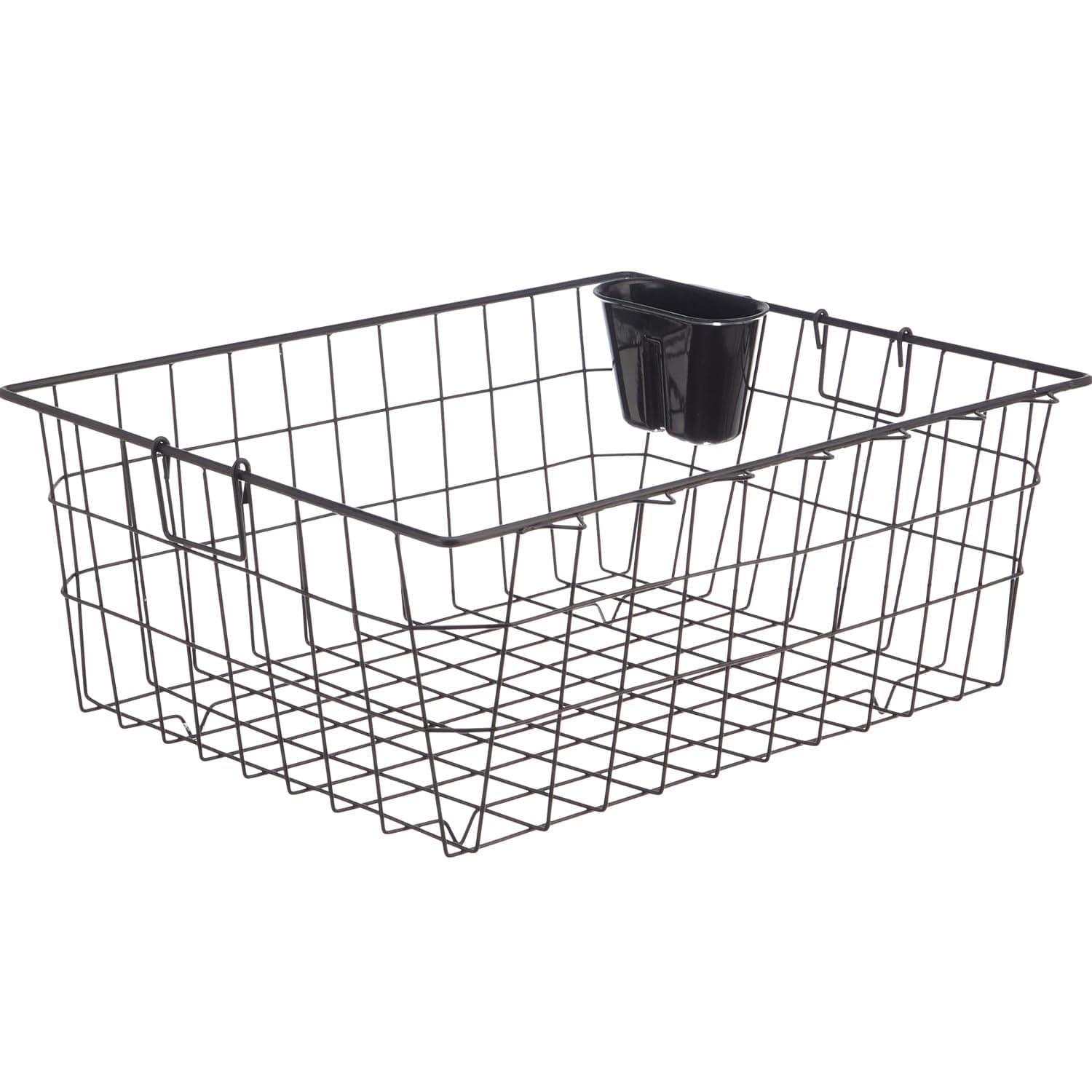 Amazon Solimo Luxe Steel Dish Drainer with Cutlery Stand