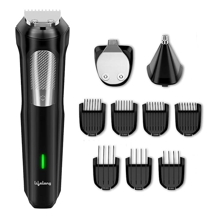 Lifelong All-in-One Trimmer & Body Groomer (7 Combs, Type-C, 9000RPM) at ₹799 (80% Off) – Amazon