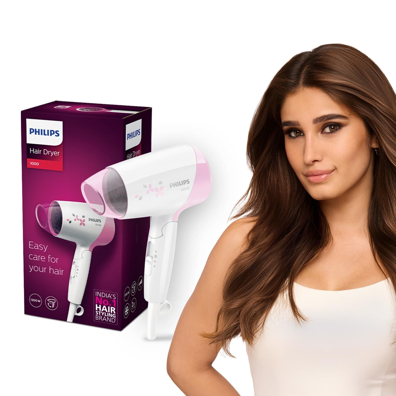 Philips HP8120 Foldable Hair Dryer 1200W, ThermoProtect