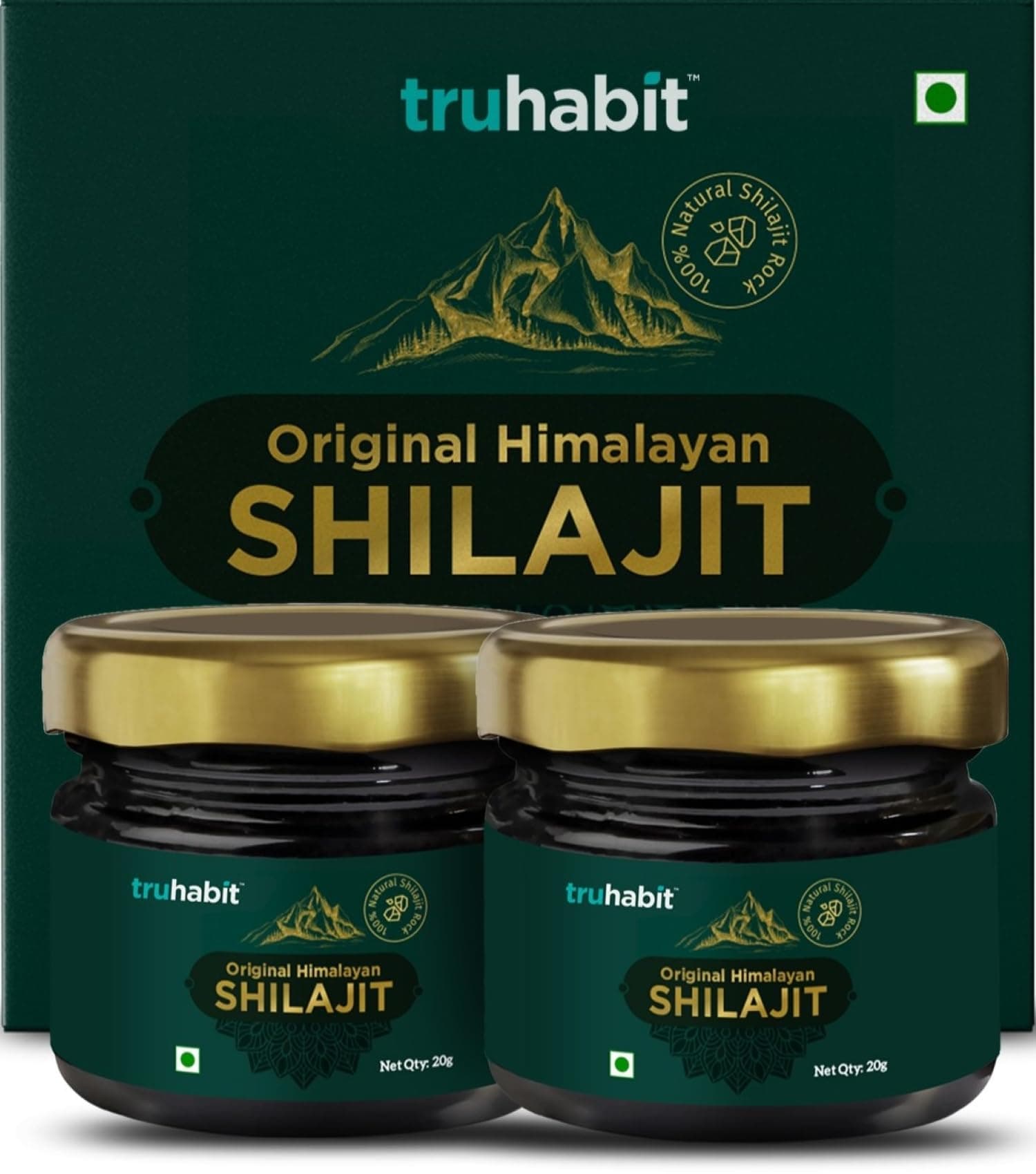 TruHabit Himalayan Shilajit Resin, Pack of 2
