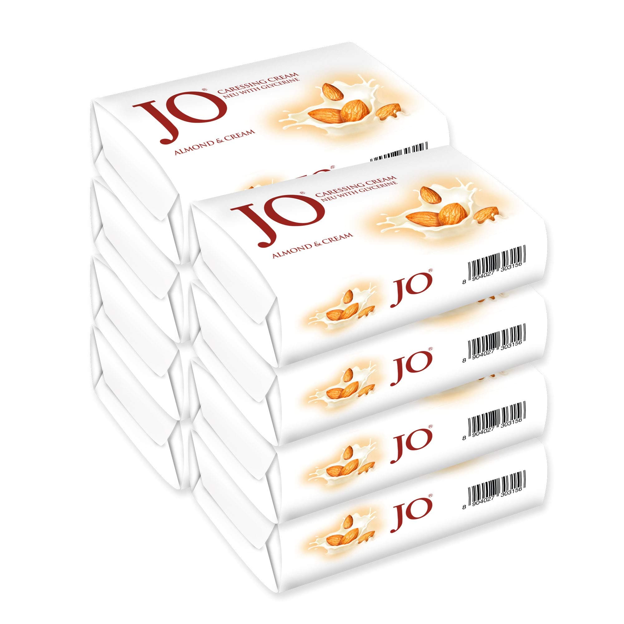 JO Almond Cream Soap, Pack of 8, 150g Each