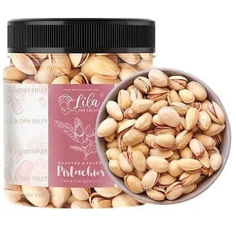 LILA DRY FRUITS Pistachios 1.5 Kgs | Salted Pistachio for Snacking at ₹599 – Amazon