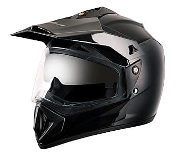 Vega Off Road Gloss Finish Full Face Helmet (L) @1100. – Amazon
