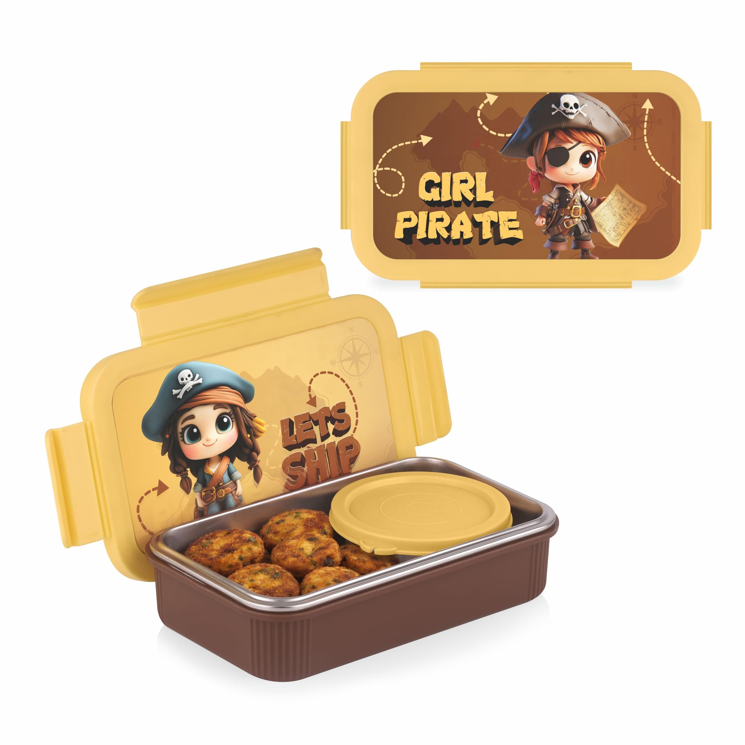 ATTRO Treat Time Insulated Lunch Box with Inner Steel Container