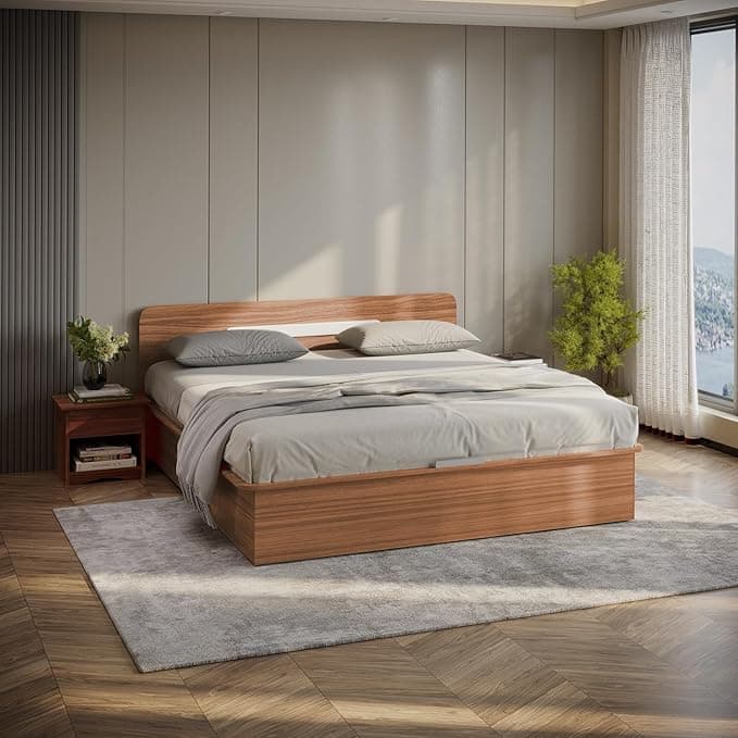 Interio by Godrej Juno King Size Engineered Wood Bed at ₹18,100 (61% Off) – Amazon
