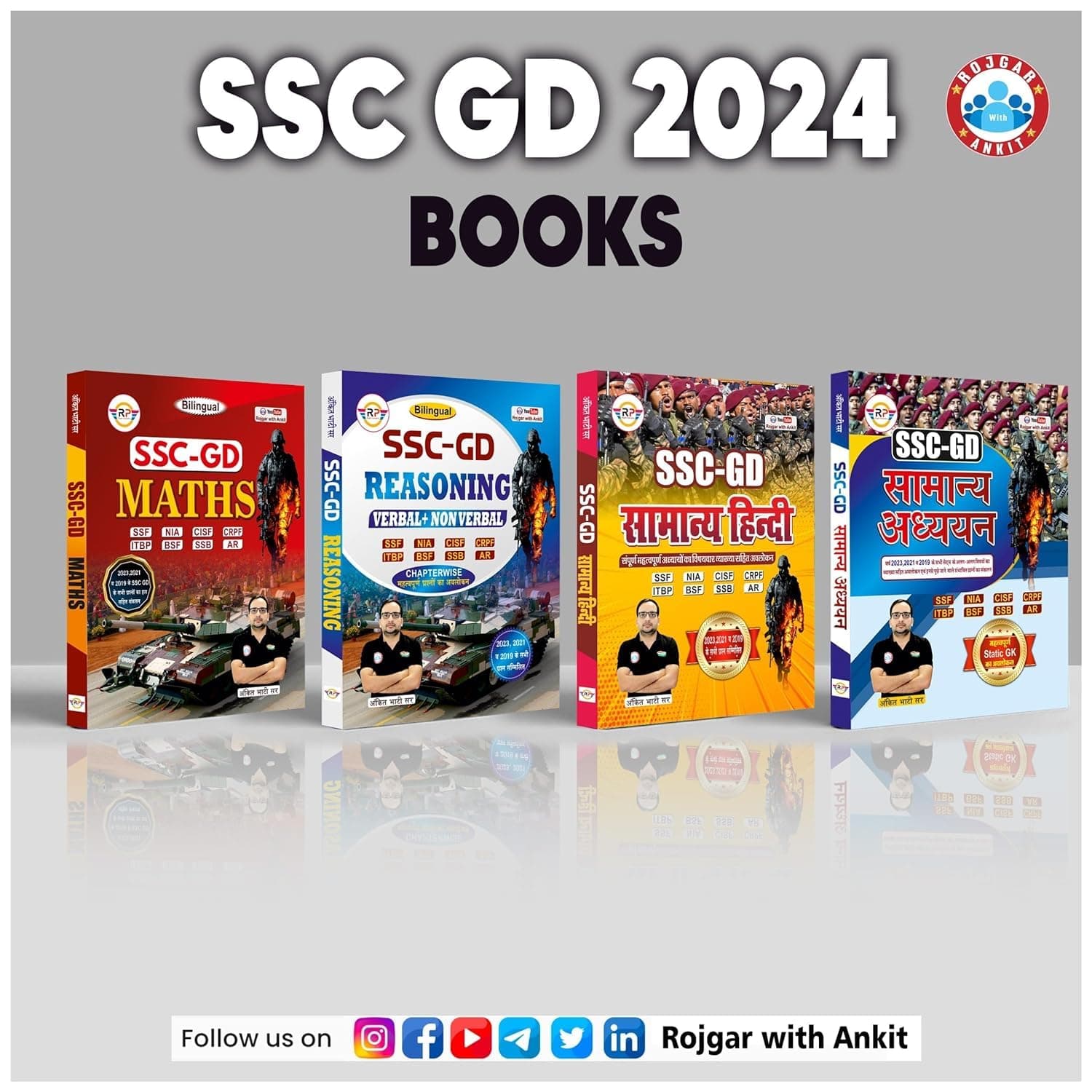 SSC GD Combo Study Guide β Math + Reasoning + GK + Hindi