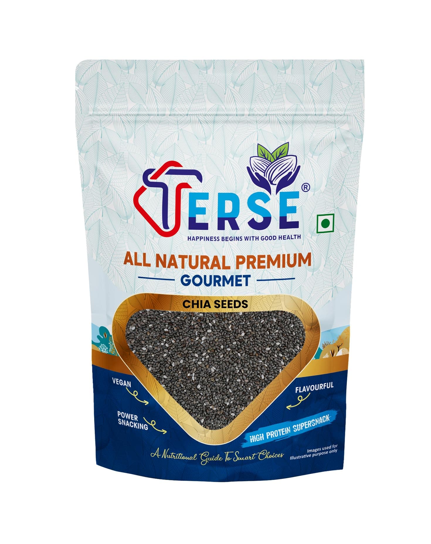 TERSE Premium Chia Seeds 400g, Pack of 2