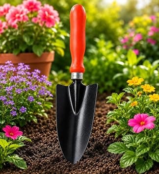 Gardening Hand Trowel (Small)| Heavy Duty Iron Blade with Ergonomic Handle | Durable Hand Tool for Planting, Digging, Soil Mixing, Potting, at ₹61 – Amazon