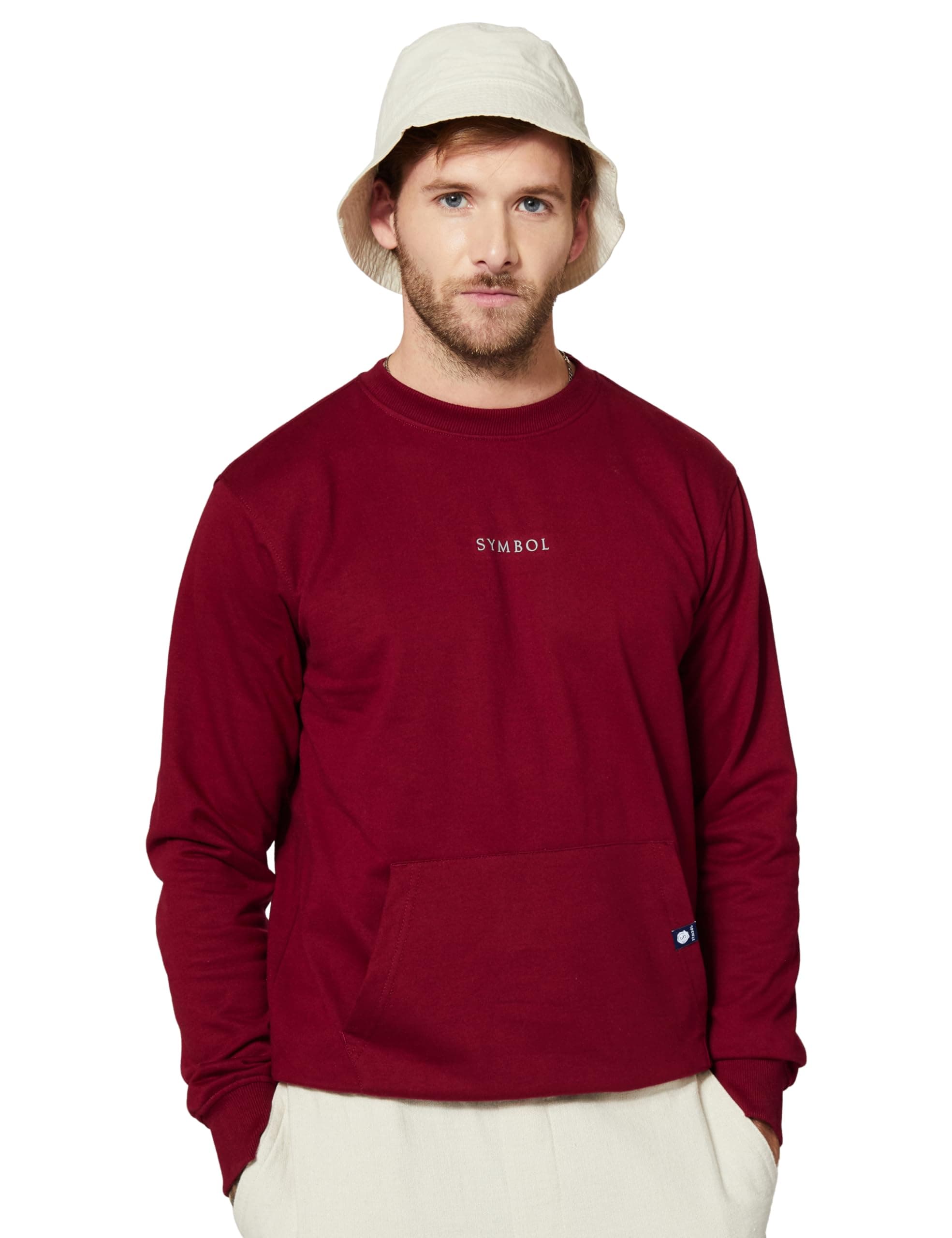 Amazon Symbol Men Cotton Rich Crew Neck Sweatshirt (Plus Sizes)