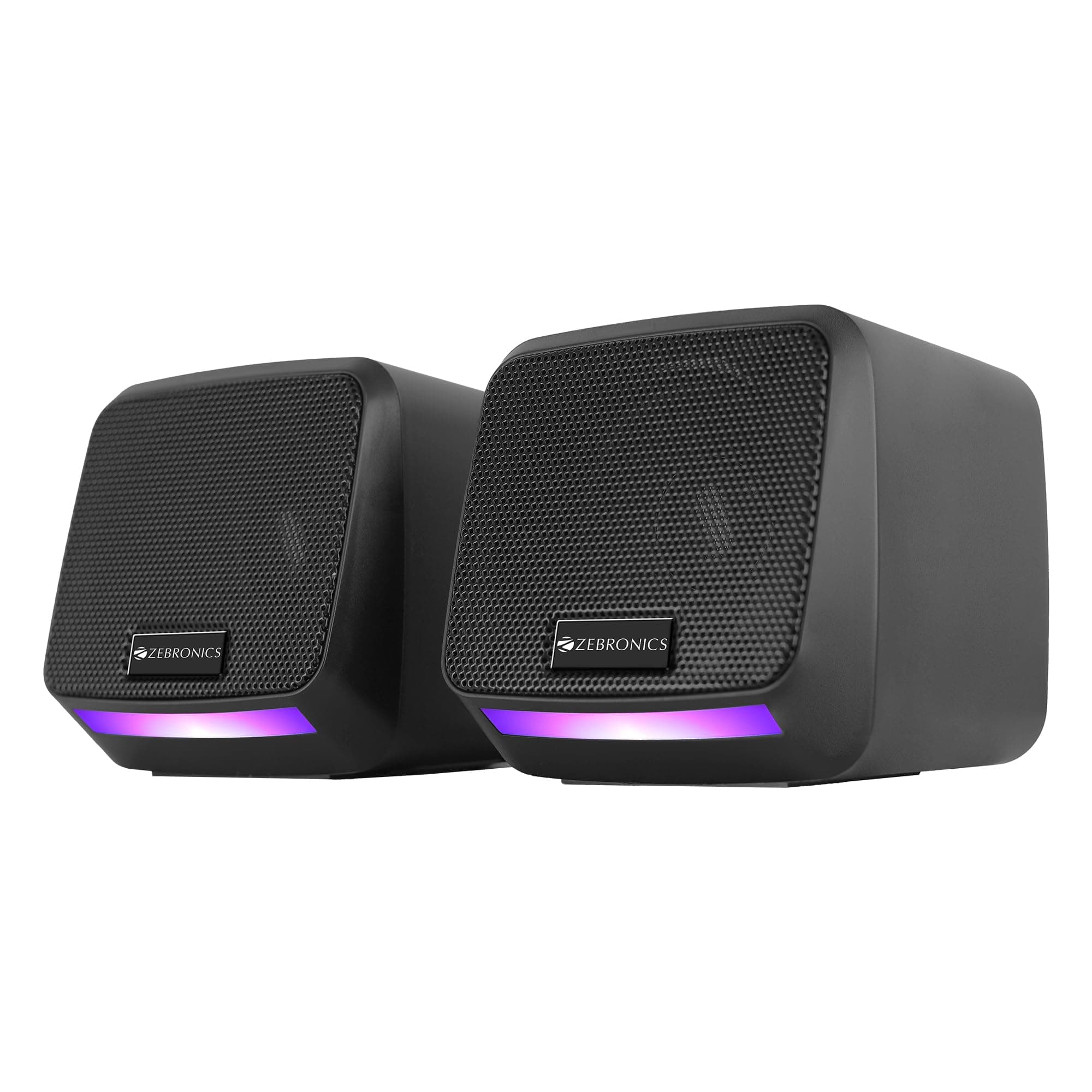 ZEBRONICS Igloo 1 2.0 USB Computer Speakers (8W, Multicolor LED) at ₹499 (38% Off) – Amazon