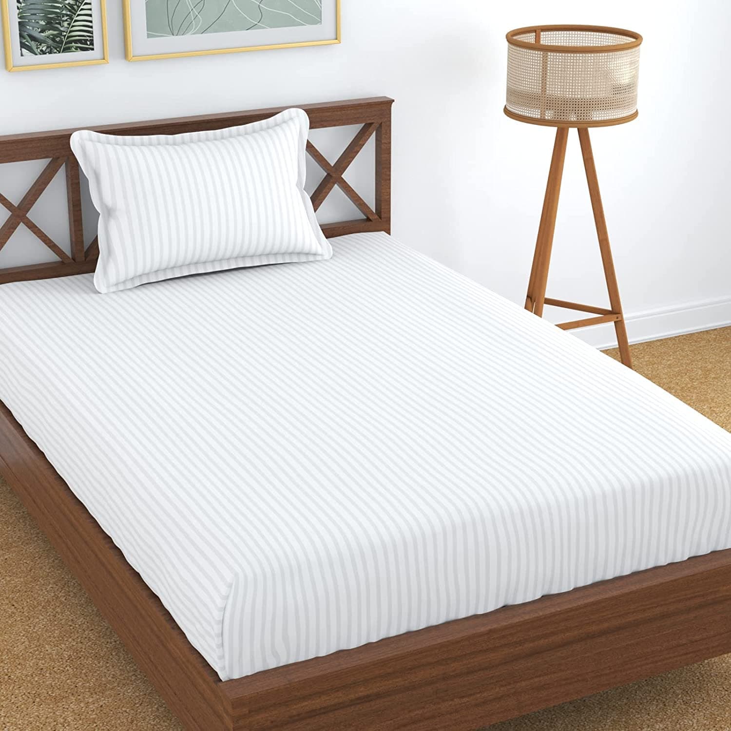 Prime Collection 212 TC Cotton Blend Single Bedsheet at ₹252 – Amazon