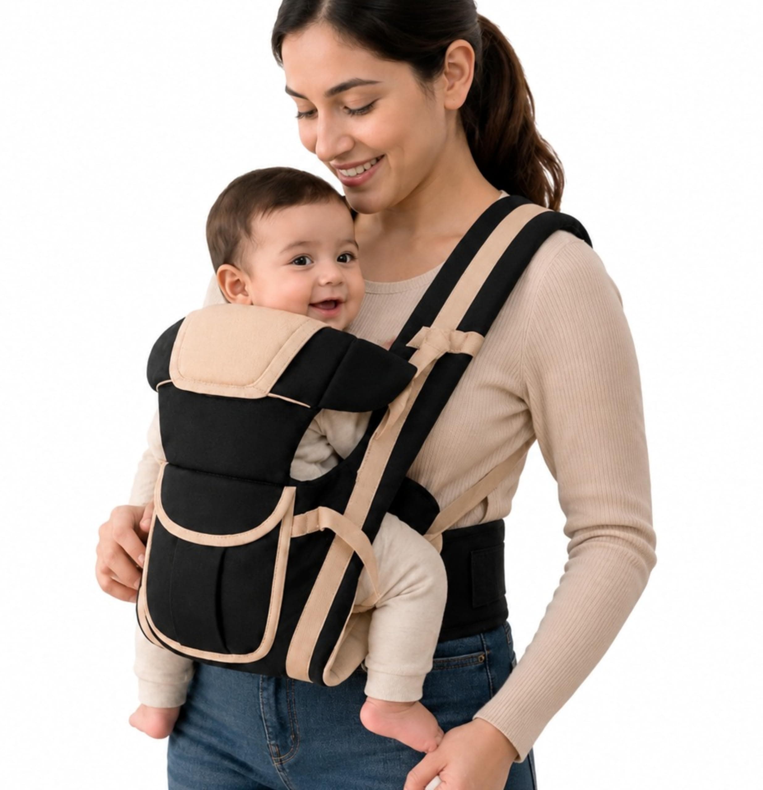 Mommers Baby Carrier | Lightweight & Portable Infants Lounger for Supervised Use | Soft Fabric | Travel Friendly | 0β6 Months