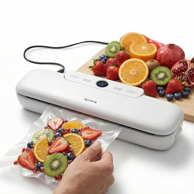 Lifelong Vacuum Sealer Machine for Food Packing with Vacuum Bags | Automatic Seal with Compact Design & Digital Display | Portable Food Seal at ₹1199 – Amazon