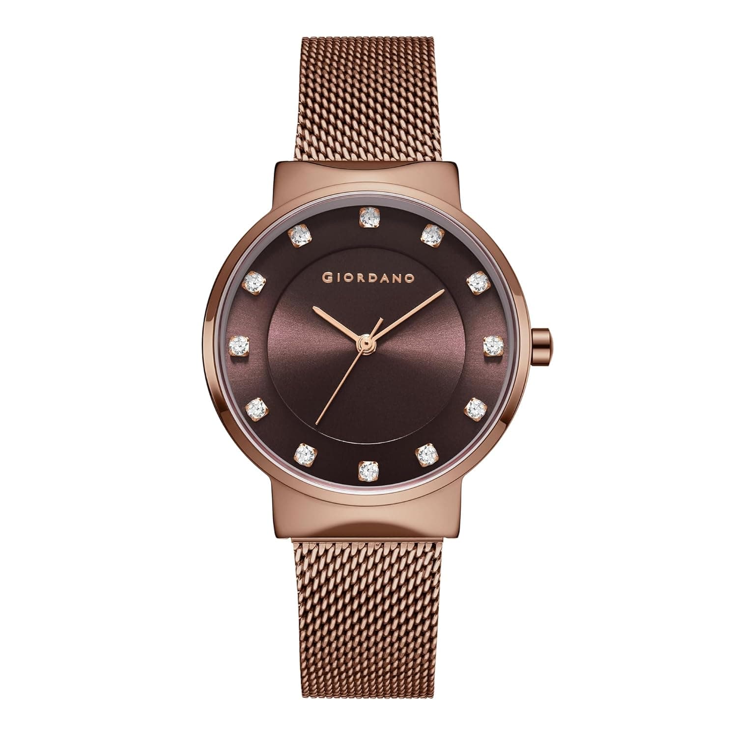 Giordano Analog Stylish Watch for Women | Water Resistant Simple and Fashion Watch Round Shape with Stainless Steel Case Wrist Watch for Ladies & Girls | Ideal Gift for Female - A2062 at ₹2199 (73% Off) – Amazon
