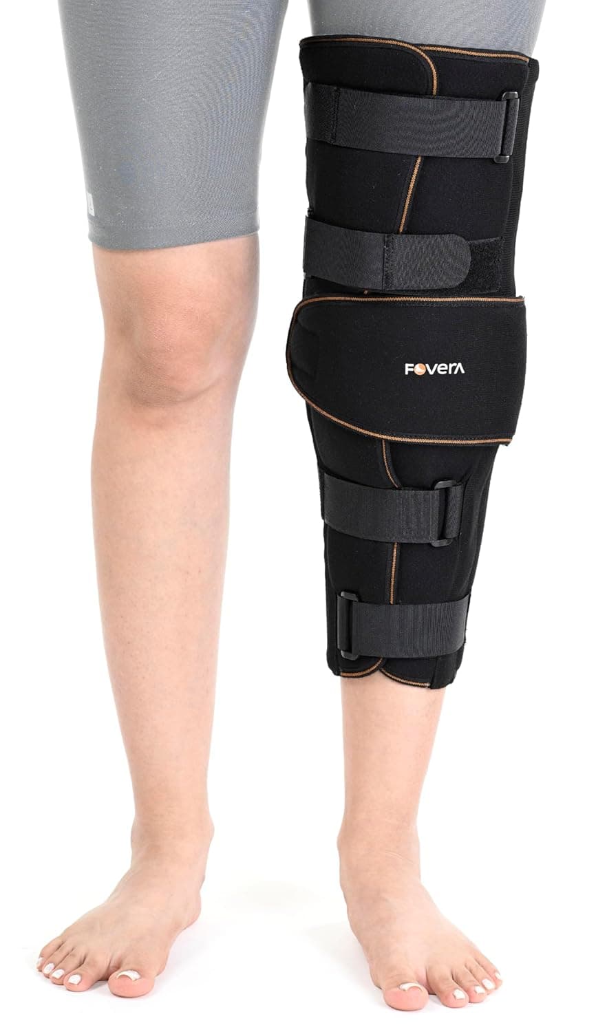 FOVERA Knee Immobilizer Brace for Knee Support – Stabilizer Splint for Dislocation, Ligament Tear, & Injury Recovery with Wraparound Design – Amazon