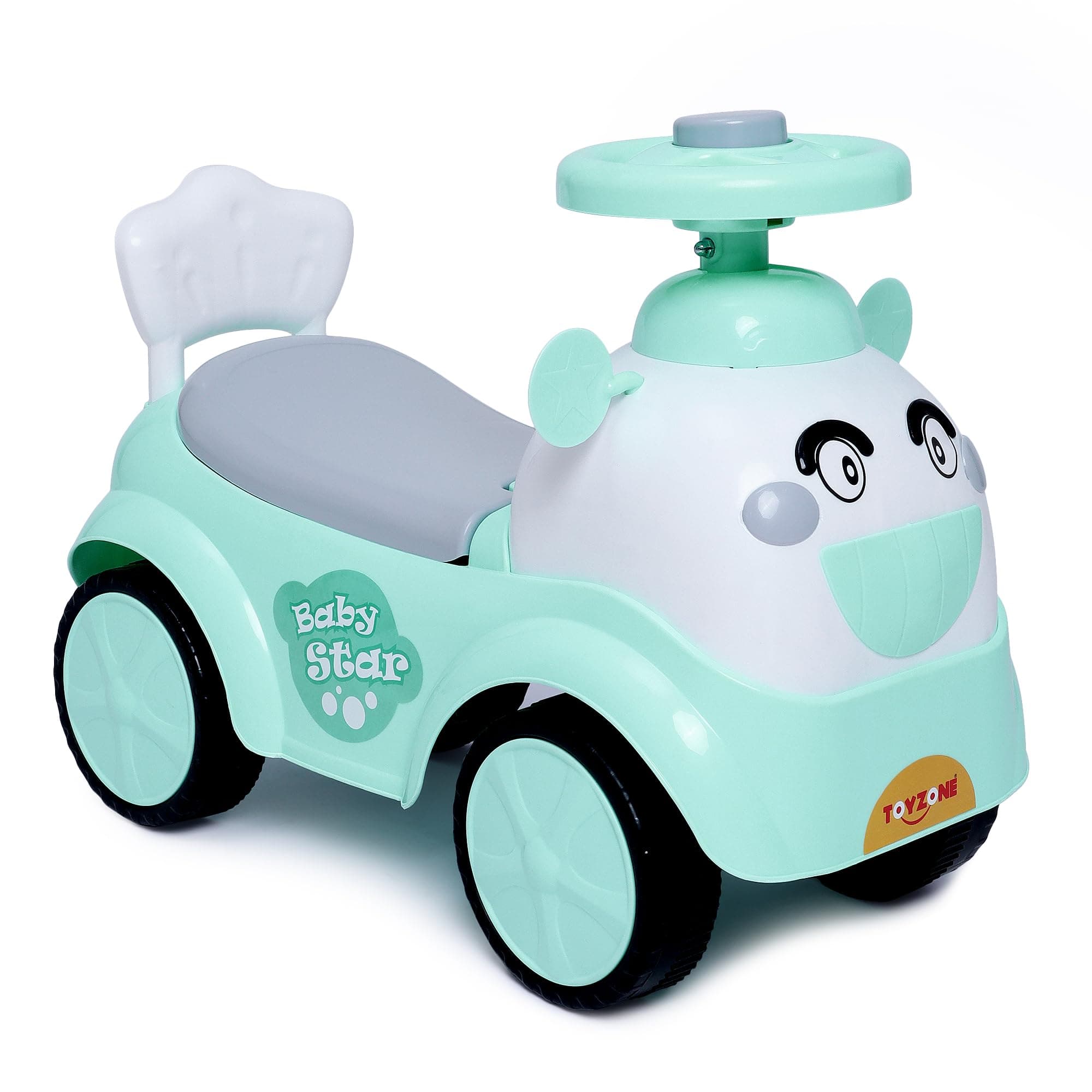 Toyzone Baby Star Ride On Push Car with Horn (Green)
