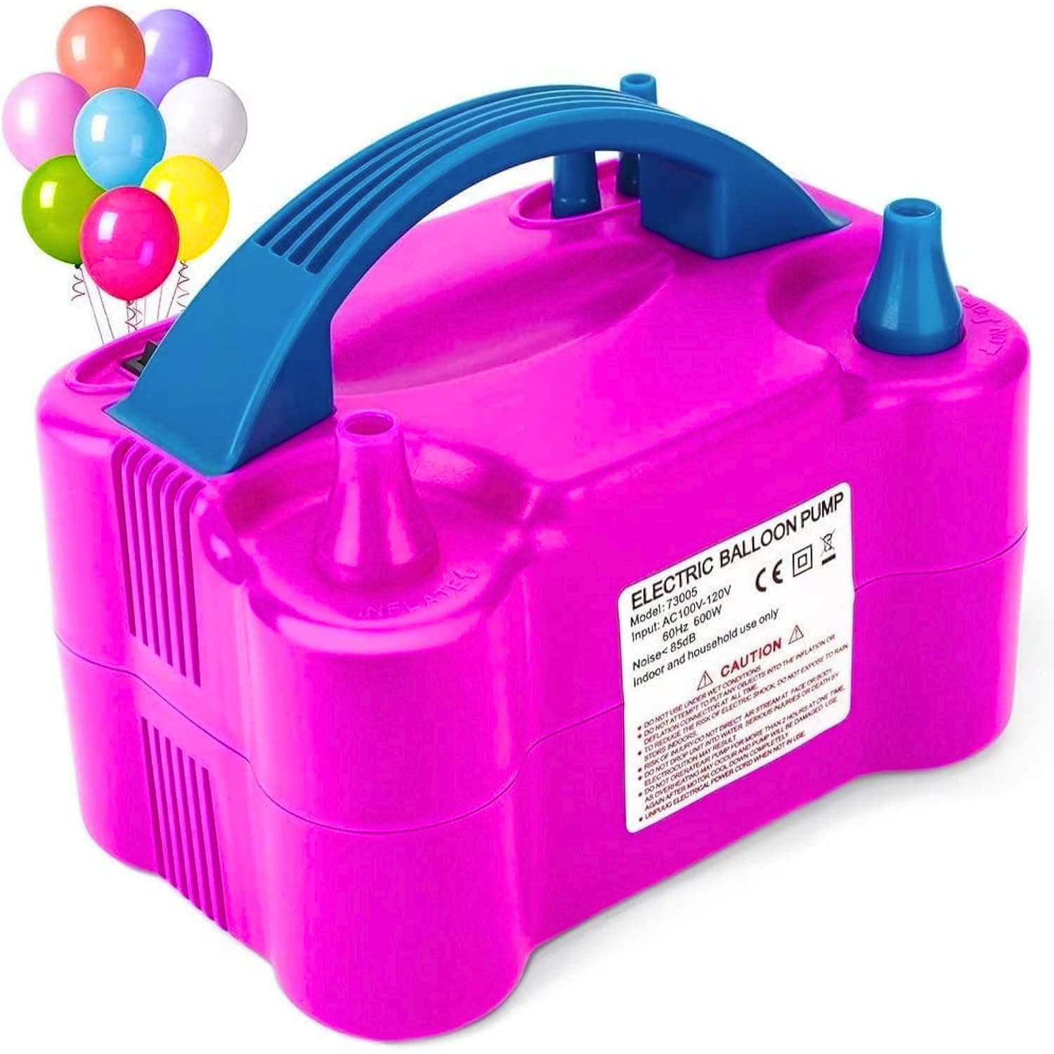 Mini Steps High-Power Electric Balloon Inflator — Dual Nozzles, Fast Inflation for Parties & Weddings