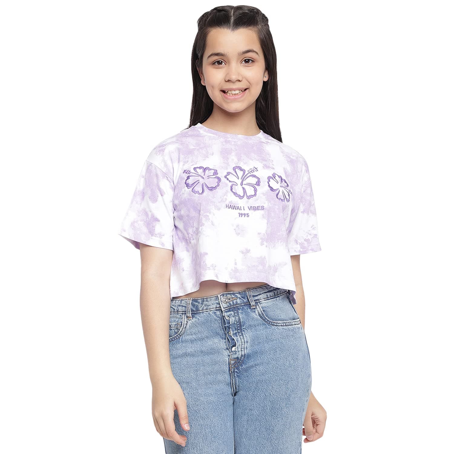 Li'l Tomatoes Girls Cotton Relaxed Fit T-Shirt
