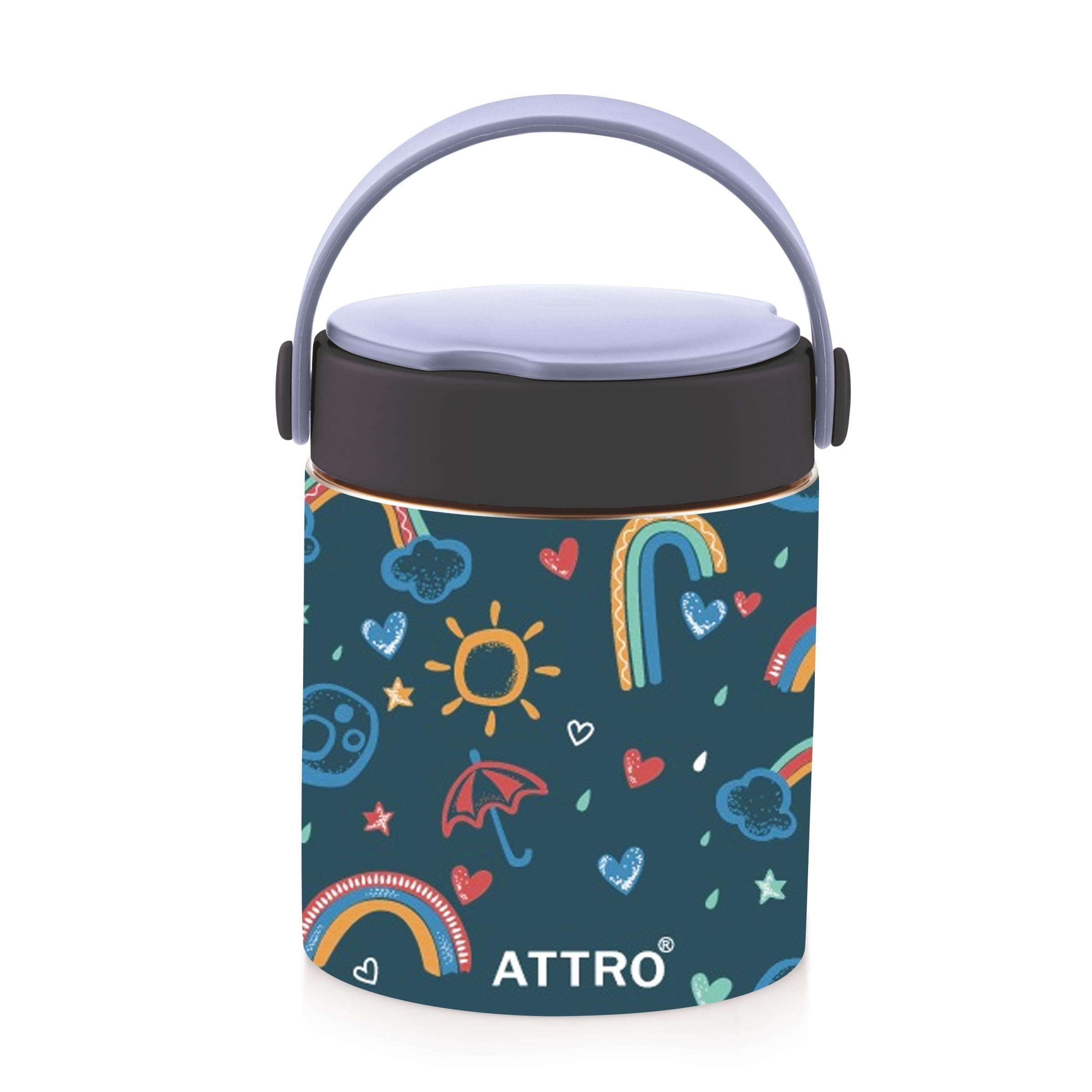 ATTRO Happy Go Vacuum Insulated Stainless Steel Soup Jar 500ml, ISI Certified