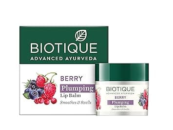 Biotique Berry Plumping Lip Balm | Smooths and Nourishing | 100% Botanical Extracts | 12G at ₹112 – Amazon