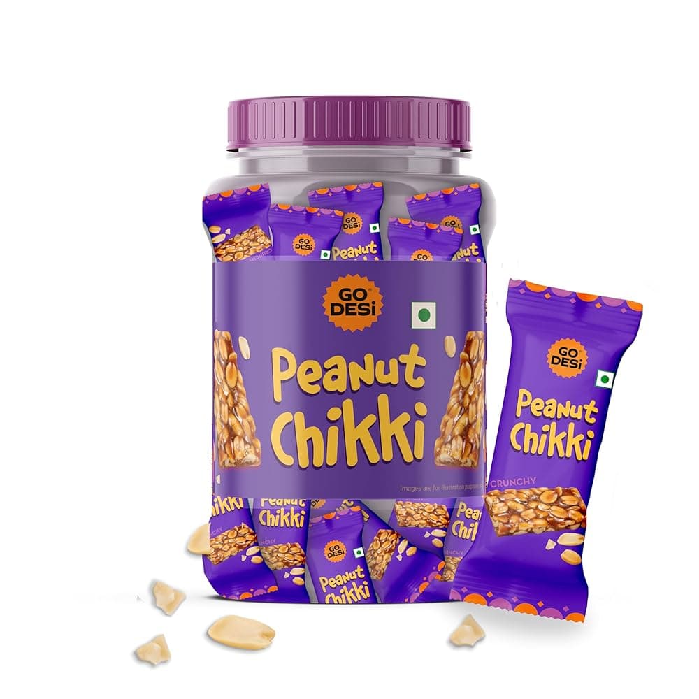 Peanut Chikki Bar (Pack Of 50 Pcs) @249. β Amazon