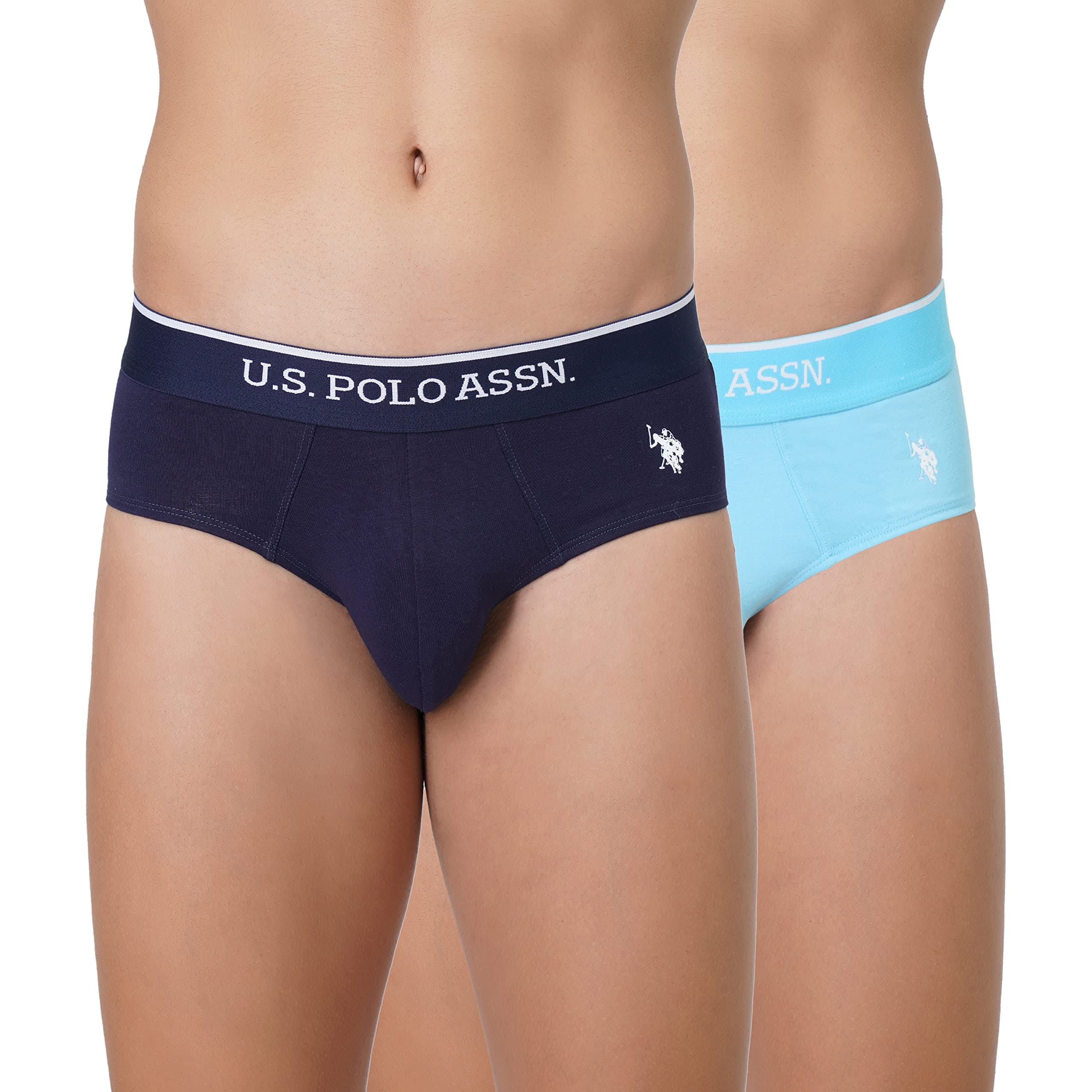 U.S. Polo Assn. Men's EB004 Anti-Microbial Cotton Brief (Pack of 2)