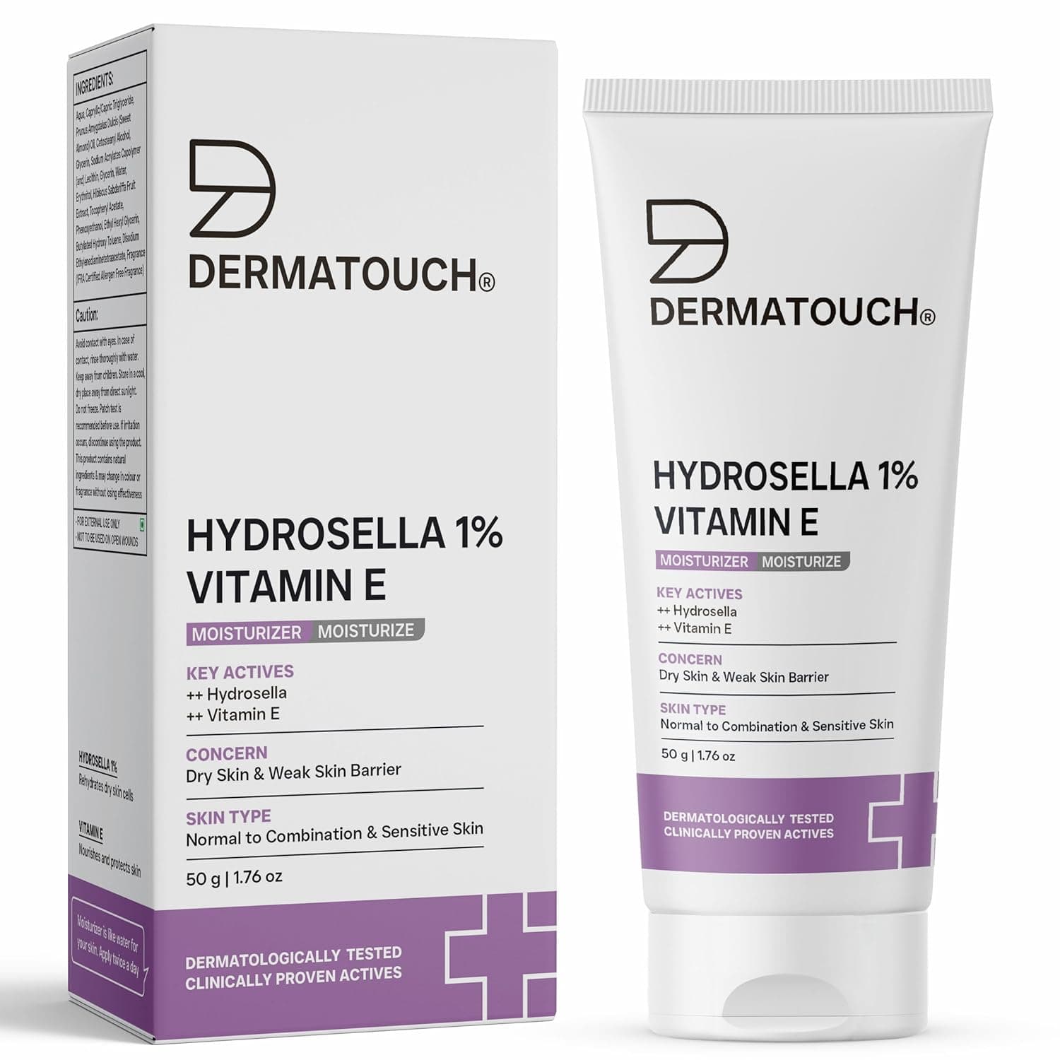 DERMATOUCH Vitamin E Moisturizer For Face | Daily Moisturizer Cream For Body | For All Skin Type | 50g at ₹161 (46% Off) – Amazon