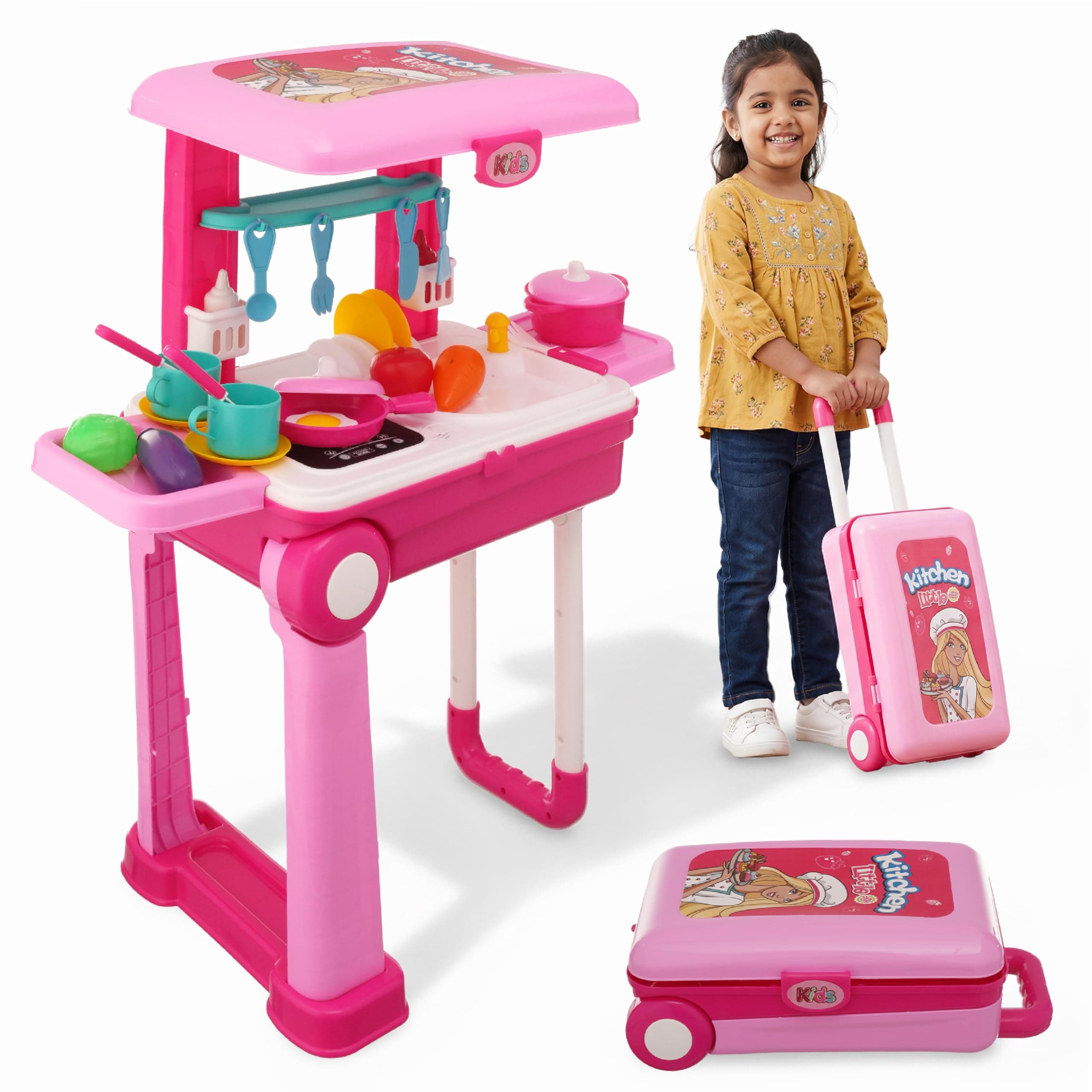 Lifelong Big Kitchen Play Set for Kids, Lights